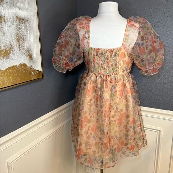 Endless Rose Puff Sleeve Mini Dress - Picture 9 of 12